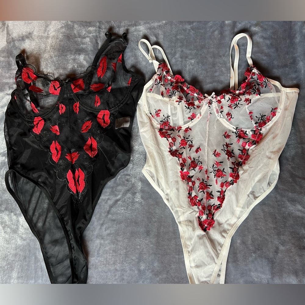 NWOT 2 Cute lingerie bodysuits super cute never worn